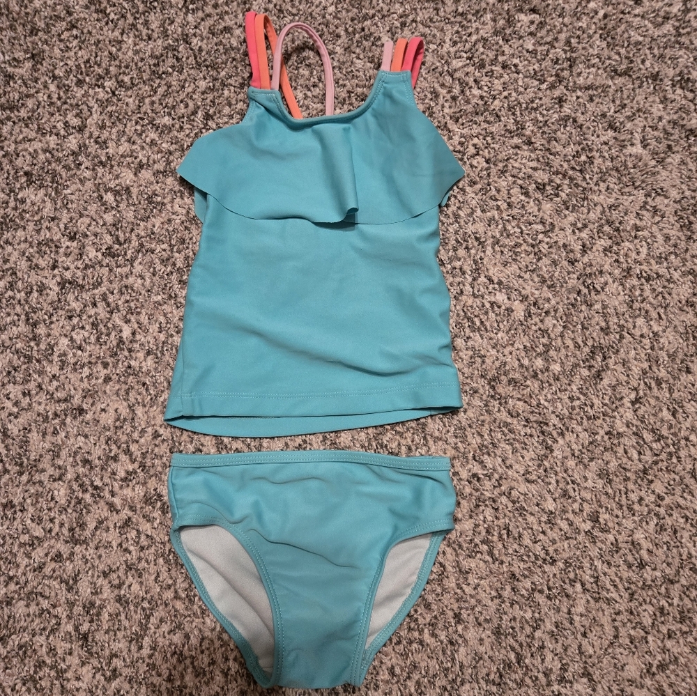 Carter's Aqua and Pink Swimsuit